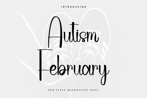 Autism February: A Handwritten Font for Editorial Design