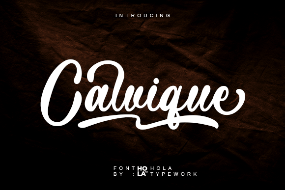 Calvique: A Script Font That Elevates Brand Campaigns
