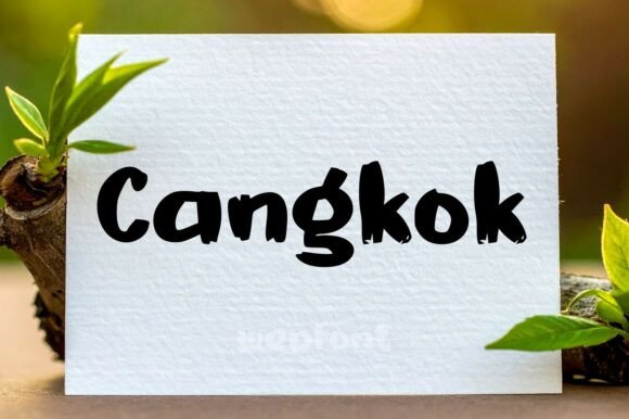 Cangkok: A Font for Editorial Grace