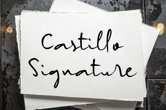Castillo Signature: A Script Font for Crafters and Product Creators