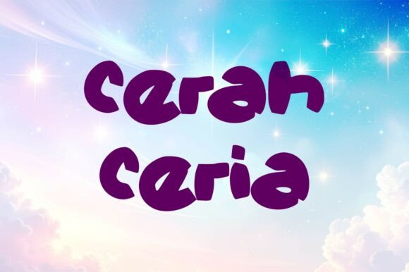 Cerah Ceria: A Playful Font for Digital Branding