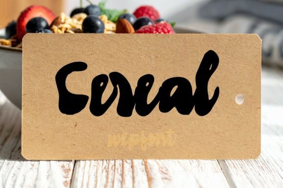 Cereal: A Script Font with Grace and Purpose