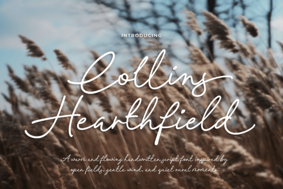 Collins Hearthfield: A Script Font for Digital Branding