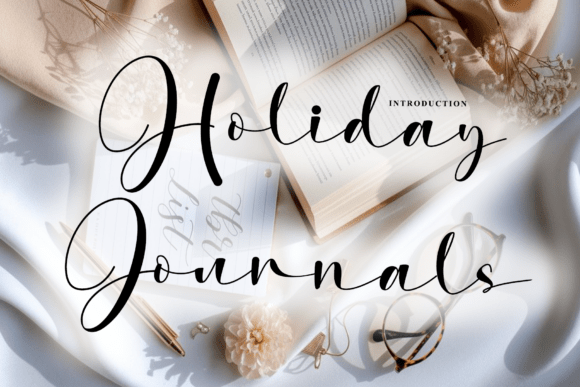 Discover Holiday Journals: The Perfect Script Font for Handmade Creators