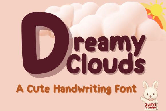 Dreamy Clouds Font for Handmade Creators