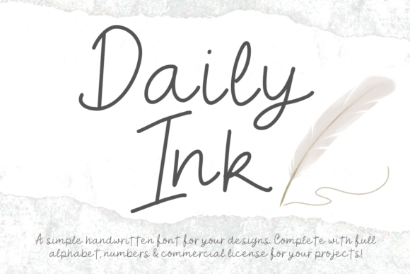 Font Choice That Speaks Volumes: The Daily Ink
