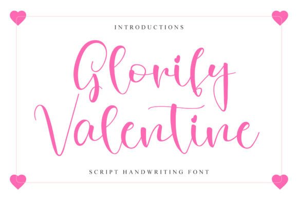 Glorify Valentine: A Script Font for Heartfelt Branding