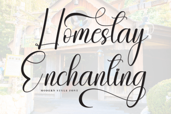 Homestay Enchanting: A Script Font for Editorial Magic