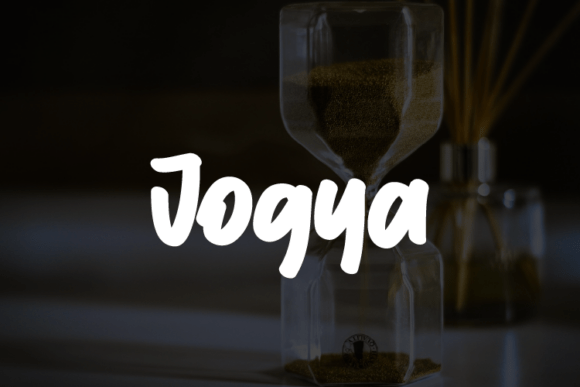 Jogya: A Bold Script Font for Editorial Design