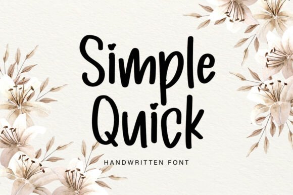 Simple Quick: A Versatile Script Font for Editorial Design