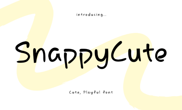 Snappy Cute: The Font That Brings Joy to Your Brand