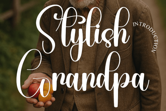 Stylish Grandpa: A Font That Speaks Volume in Digital Design