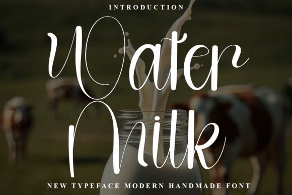 Water Milk: A Warm Script Font for Editorial Design